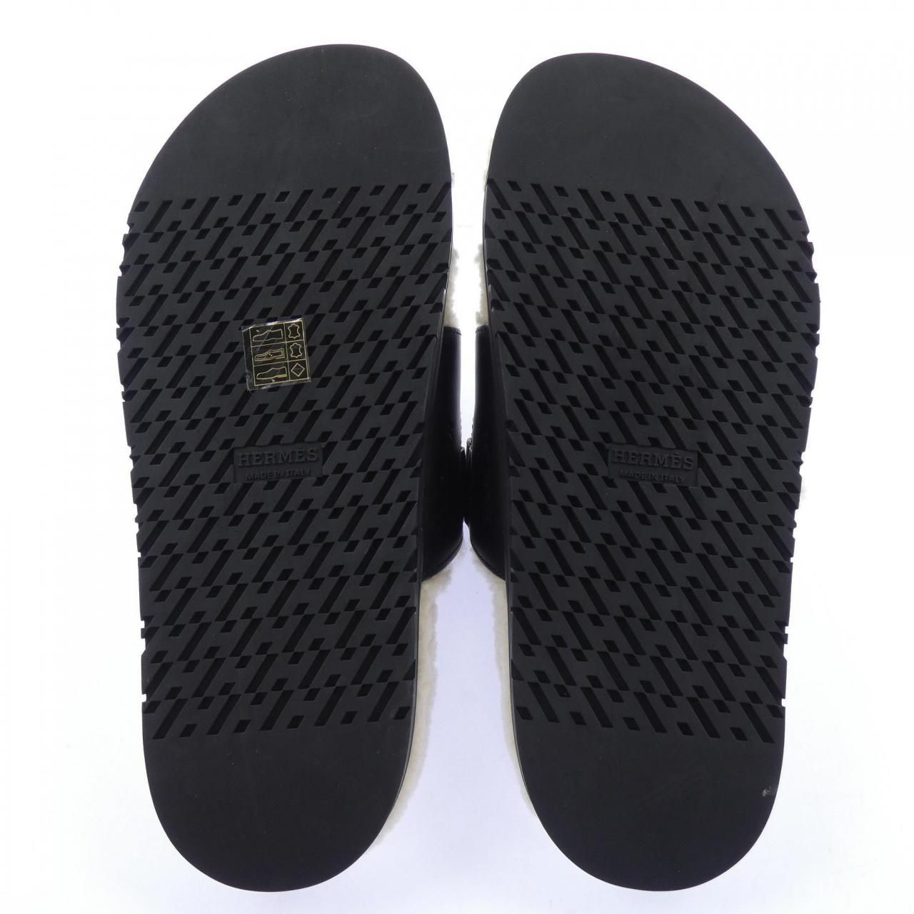 Hermes Chypre Sandals Black — view 4