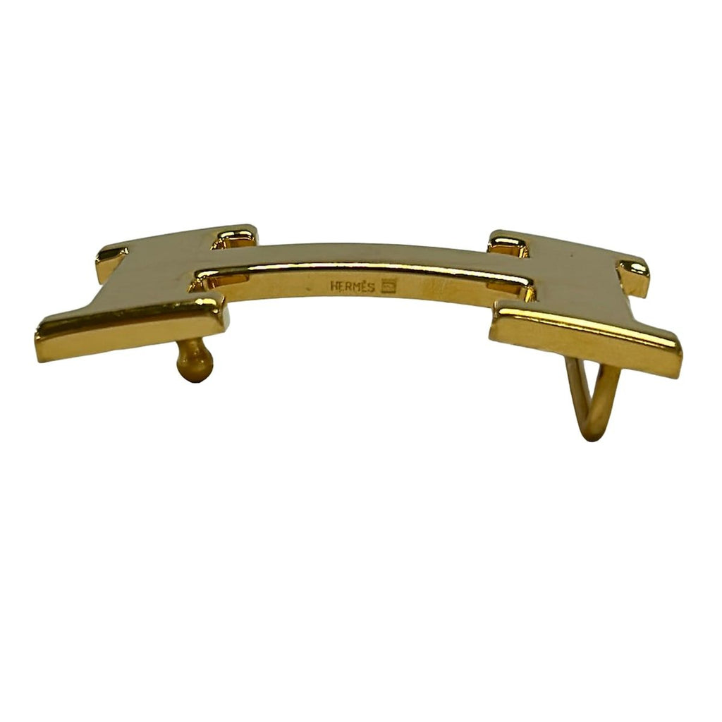 Hermes Gold Buckle Belt — view 4