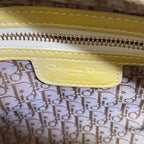 Dior Handbag Lady Bag Dark Yellow Leather — view 9