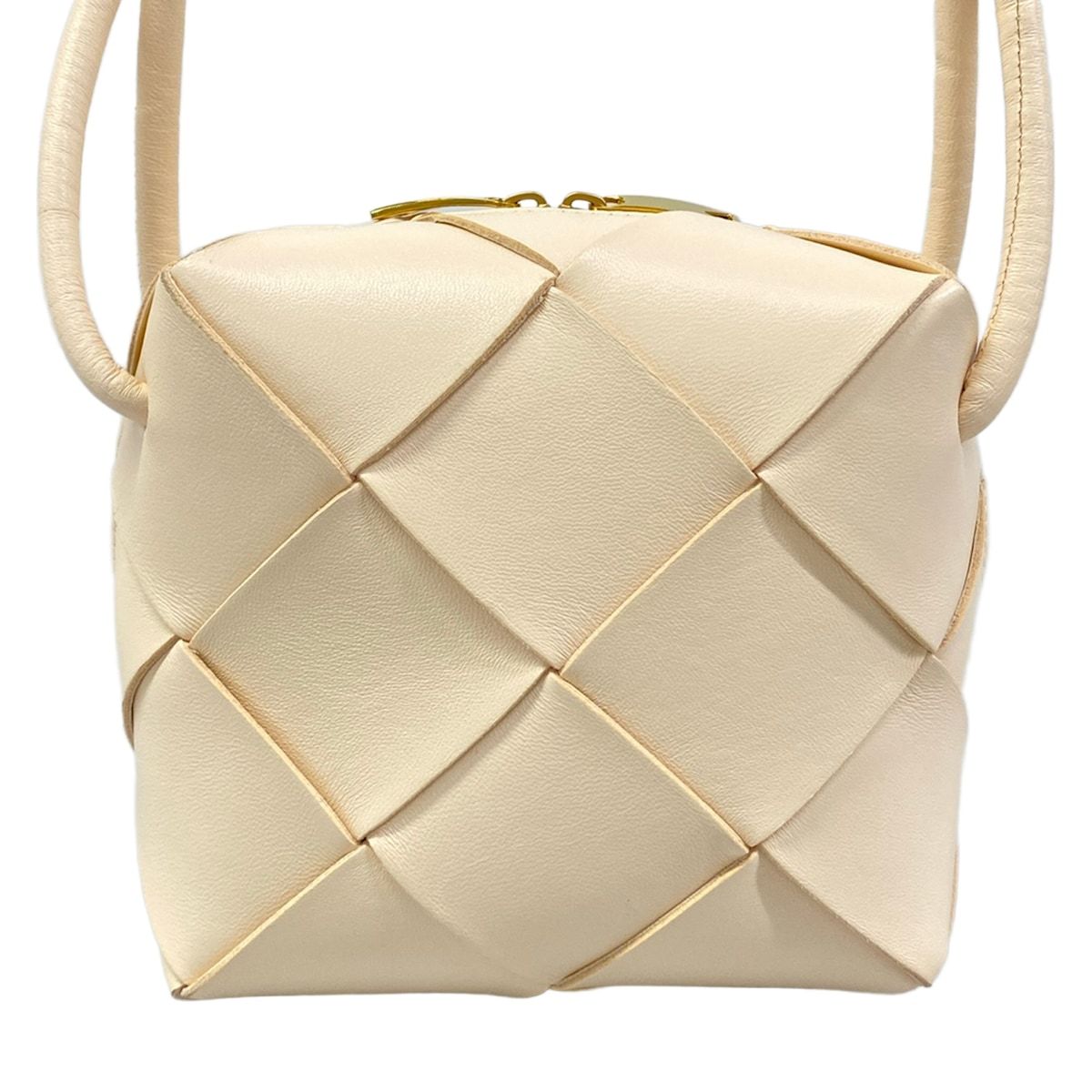 Bottega Veneta Shoulder Bag Mini Cassette Macaron Lambskin — view 3