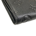 Louis Vuitton Bifold Wallet Monogram Empreinte Portefeuille Lisa Noir Leather — view 6