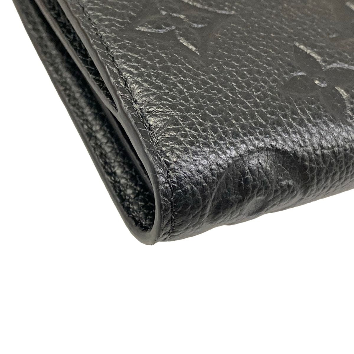 Louis Vuitton Bifold Wallet Monogram Empreinte Portefeuille Lisa Noir Leather — view 6