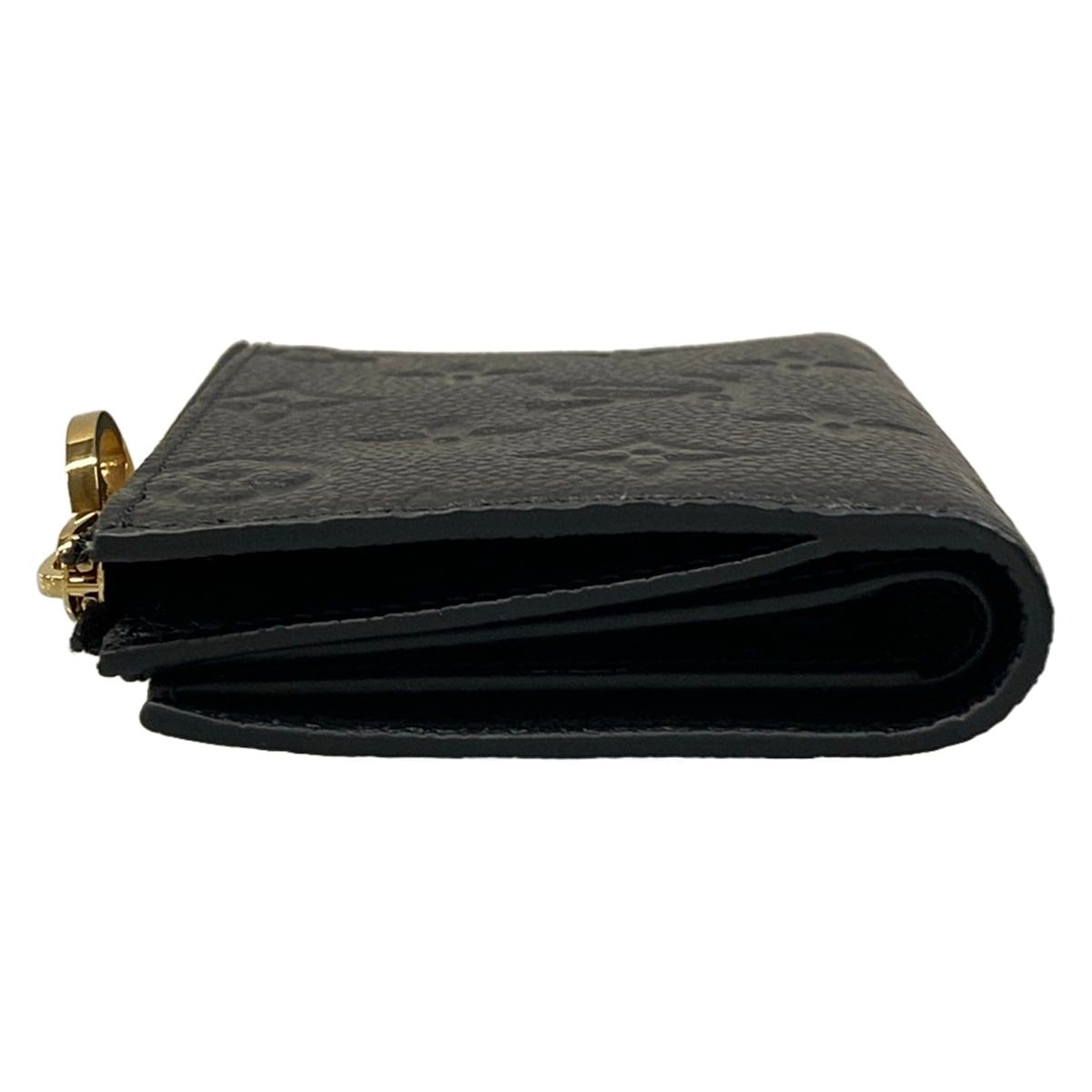 Louis Vuitton Bifold Wallet Monogram Empreinte Portefeuille Lisa Noir Leather — view 9