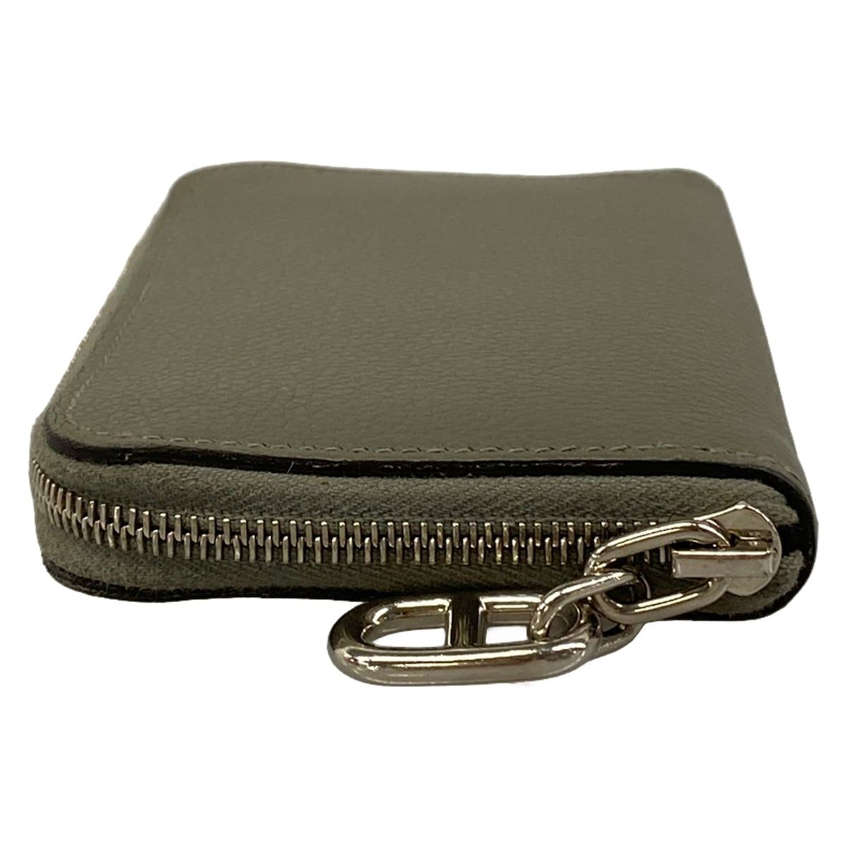 Hermes Coin Case Zip Azap Compact Grimeia Silver Chaine D'ancre Zip Around — view 8