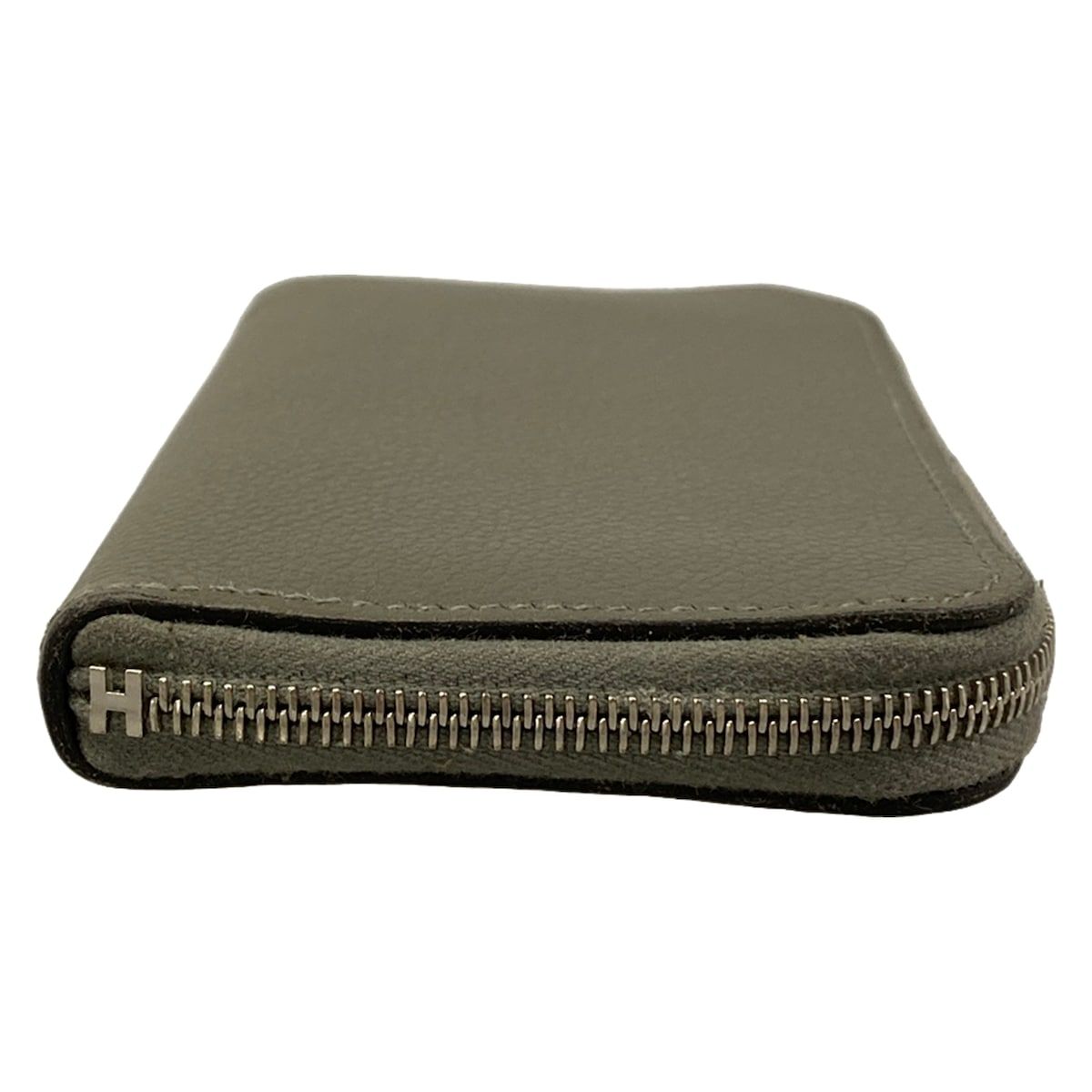 Hermes Coin Case Zip Azap Compact Grimeia Silver Chaine D'ancre Zip Around — view 7