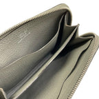 Hermes Coin Case Zip Azap Compact Grimeia Silver Chaine D'ancre Zip Around — view 3