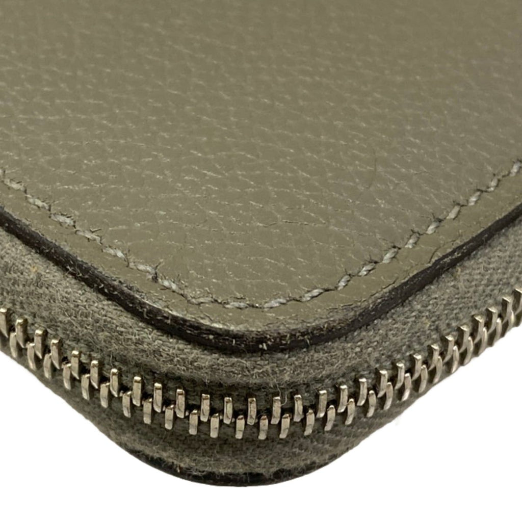 Hermes Coin Case Zip Azap Compact Grimeia Silver Chaine D'ancre Zip Around — view 6