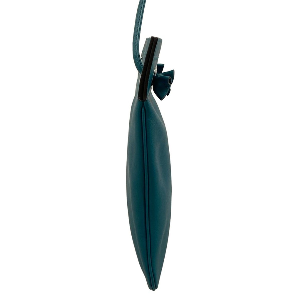 Hermes Shoulder Bag Ari Numini Vert Bosphore Silver — view 2