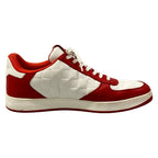Louis Vuitton Sneakers 7.5 Rivoli Red White 7 Half Line Damier Leather — view 2