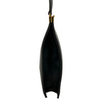 Celine Shoulder Bag Clasp Mini Black Kiss Lock Leather — view 2