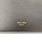 Celine Shoulder Bag Clasp Mini Black Kiss Lock Leather — view 9