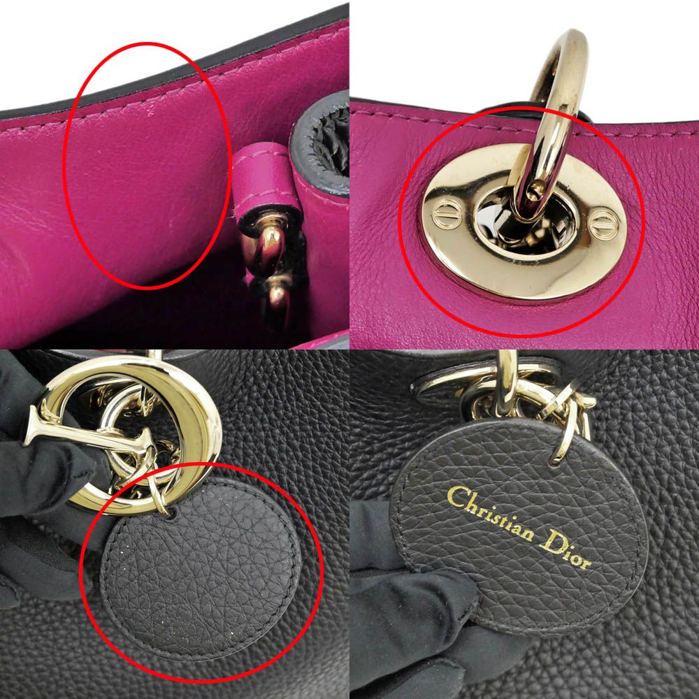 Diorissimo Handbag Black Pink Gold — view 9