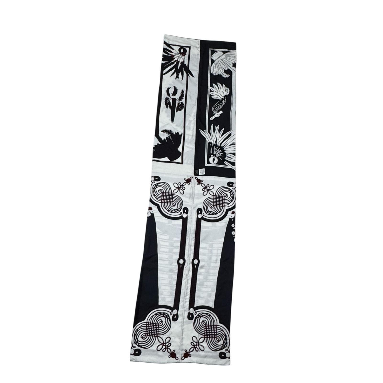 Hermes Brazil & Brandebre Beads Shawl Scarf — view 3