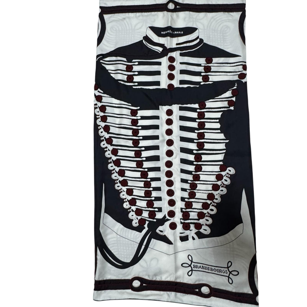 Hermes Brazil & Brandebre Beads Shawl Scarf — view 4