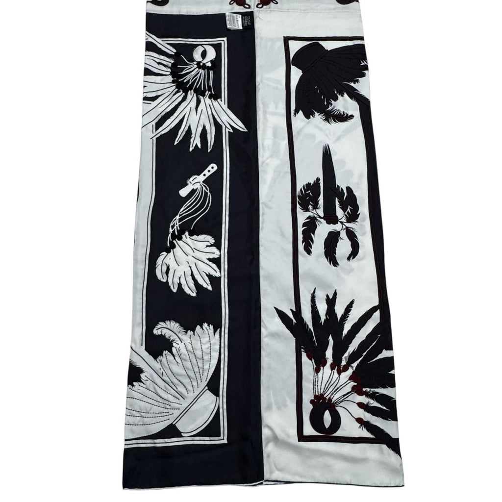 Hermes Brazil & Brandebre Beads Shawl Scarf — view 7