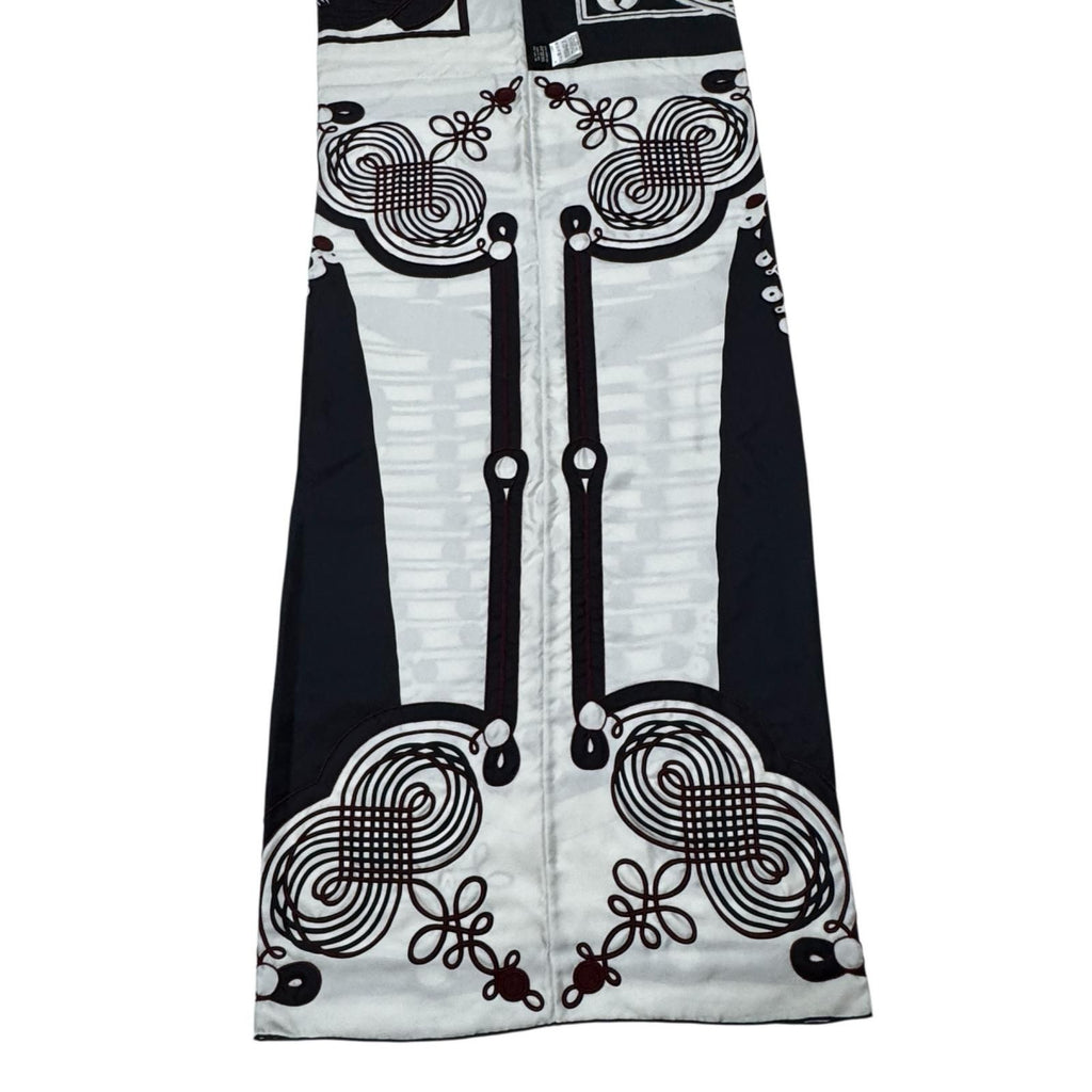 Hermes Brazil & Brandebre Beads Shawl Scarf — view 6