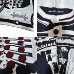 Hermes Brazil & Brandebre Beads Shawl Scarf — view 8