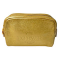 Loewe Pouch Heritage Gold Leather Cosmetic Case