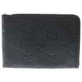 Gucci Jumbo GG Travel Document Case Clutch Black