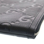 Gucci Jumbo GG Travel Document Case Clutch Black — view 4