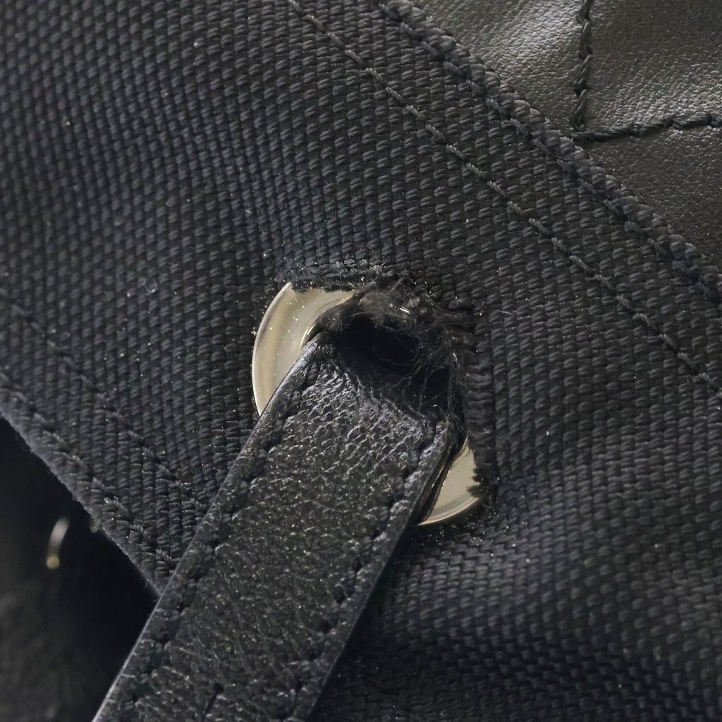 Chanel Paris Biarritz CC Logo Quilted Leather Tote Black — view 6
