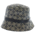 Loewe Anagram Jacquard Bucket Hat Black Beige