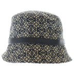 Loewe Anagram Jacquard Bucket Hat Black Beige — view 4