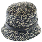 Loewe Anagram Jacquard Bucket Hat Black Beige — view 2