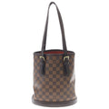 Louis Vuitton Damier Marais Handbag Mini Tote Brown Leather Gold