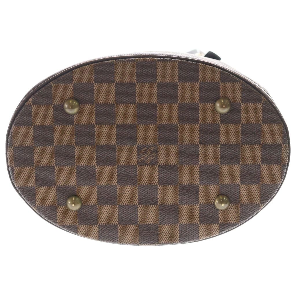Louis Vuitton Damier Marais Handbag Mini Tote Brown Leather Gold — view 4