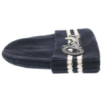 Chanel AW Logo Patch Cashmere Knit Cap Black — view 4
