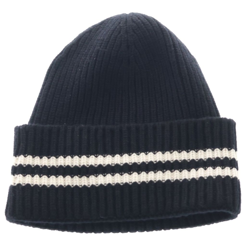 Chanel AW Logo Patch Cashmere Knit Cap Black — view 2