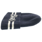 Chanel AW Logo Patch Cashmere Knit Cap Black — view 3