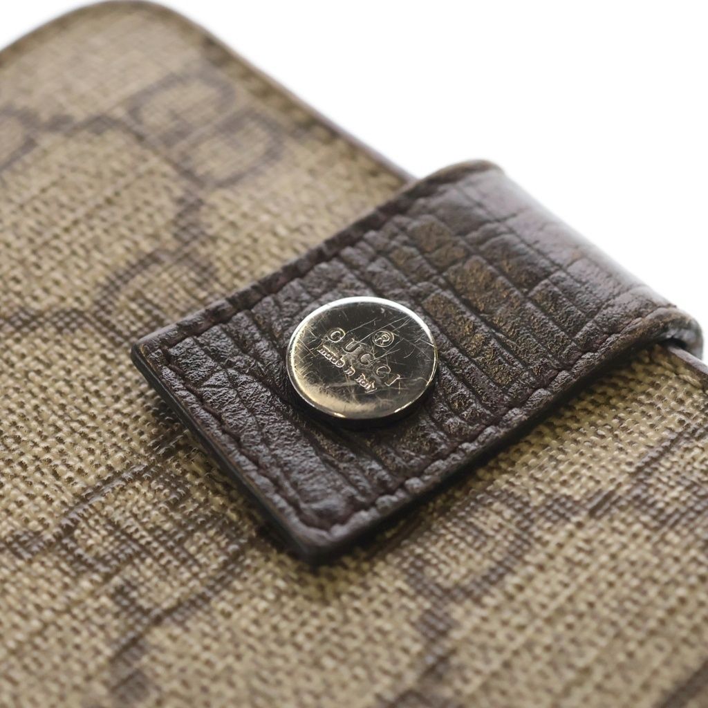 Gucci GG Supreme Bifold Wallet Compact Beige — view 5