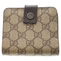 Gucci GG Supreme Bifold Wallet Compact Beige
