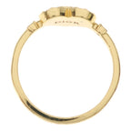 Dior CD Logo Rhinestone Ring Gold — view 6