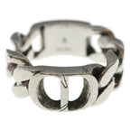 Dior CD Icon Chain Link Signature Ring Silver