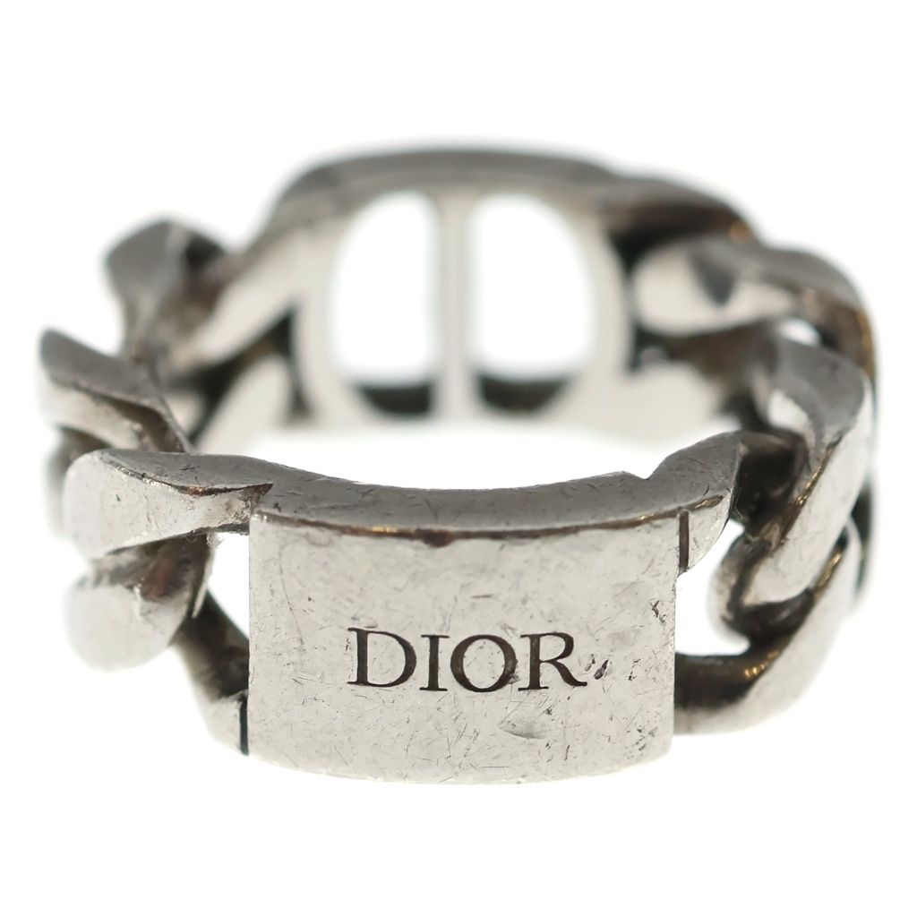 Dior CD Icon Chain Link Signature Ring Silver — view 2