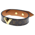 Louis Vuitton Bracelet Essential Monogram Leather Brown