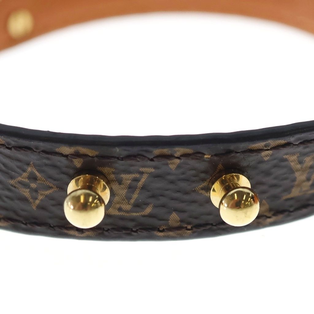 Louis Vuitton Bracelet Essential Monogram Leather Brown — view 6