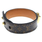 Louis Vuitton Bracelet Essential Monogram Leather Brown — view 3