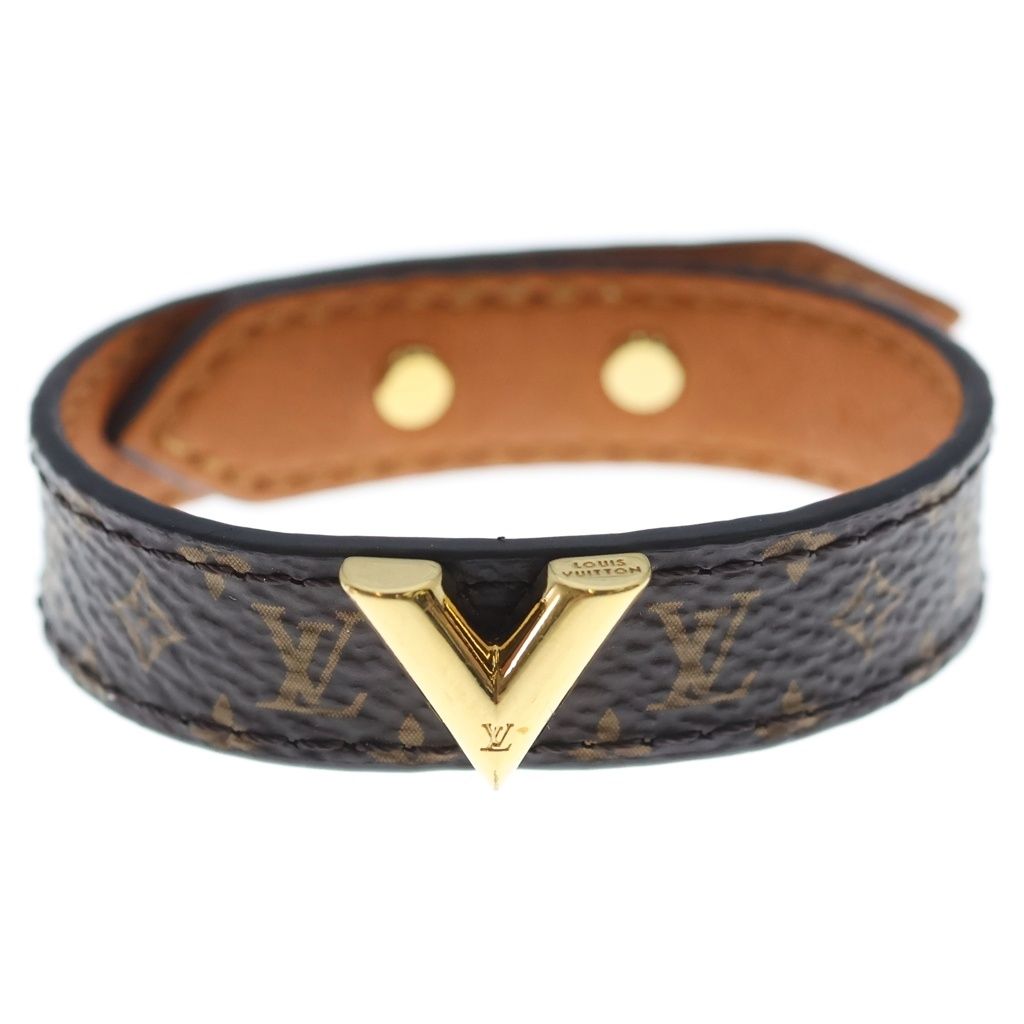 Louis Vuitton Bracelet Essential Monogram Leather Brown — view 4