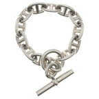 Hermes Chaine D'ancre TGM Bracelet Silver