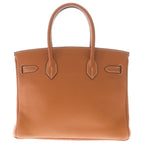 Hermes Birkin 30 Brown Taurillon Clemence Gold Handbag — view 2