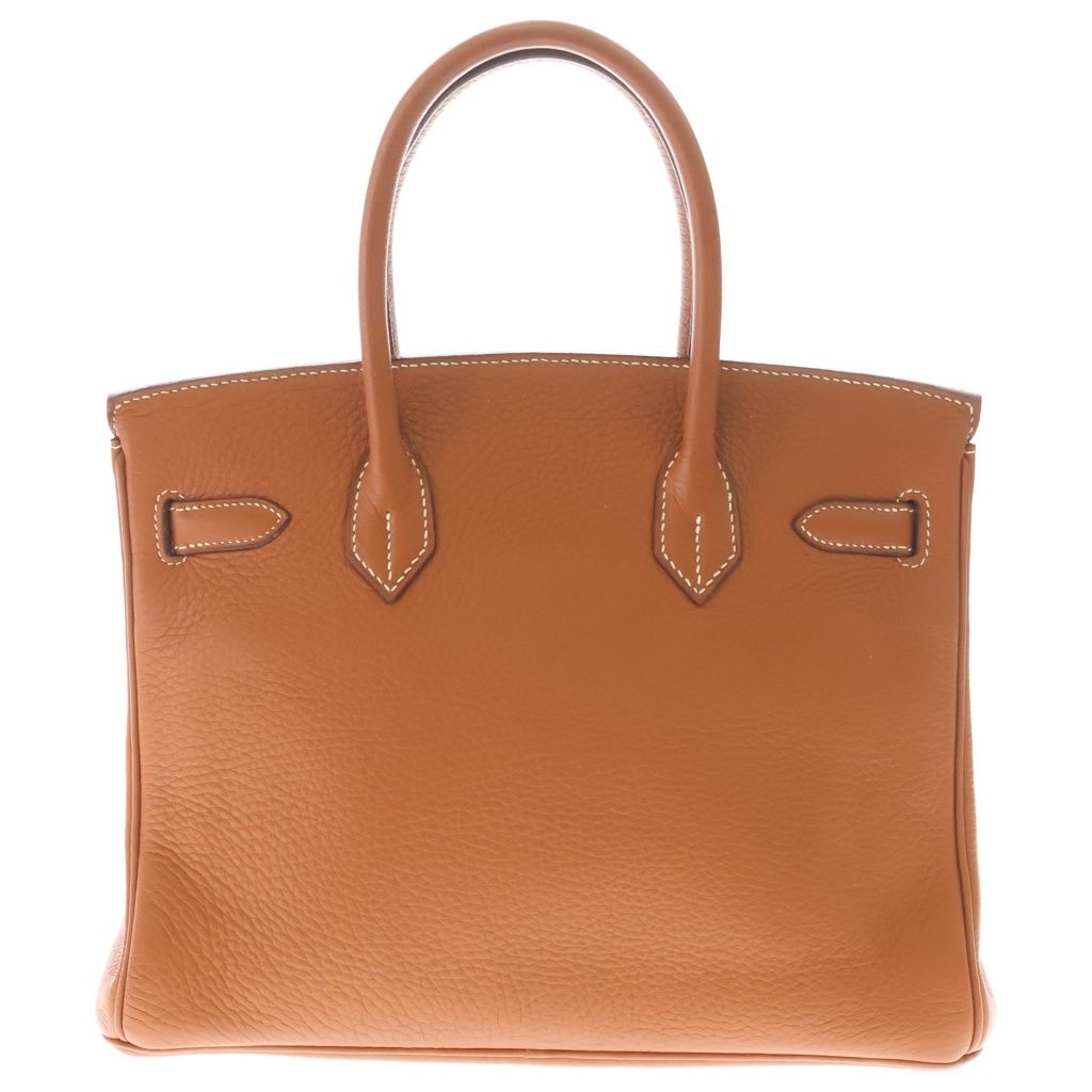 Hermes Birkin 30 Brown Taurillon Clemence Gold Handbag — view 2