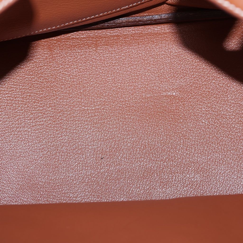 Hermes Birkin 30 Brown Taurillon Clemence Gold Handbag — view 5