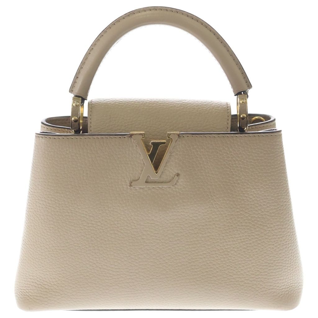 Louis Vuitton Capucines BB Parnassea 2-Way Shoulder Bag Galle Beige
