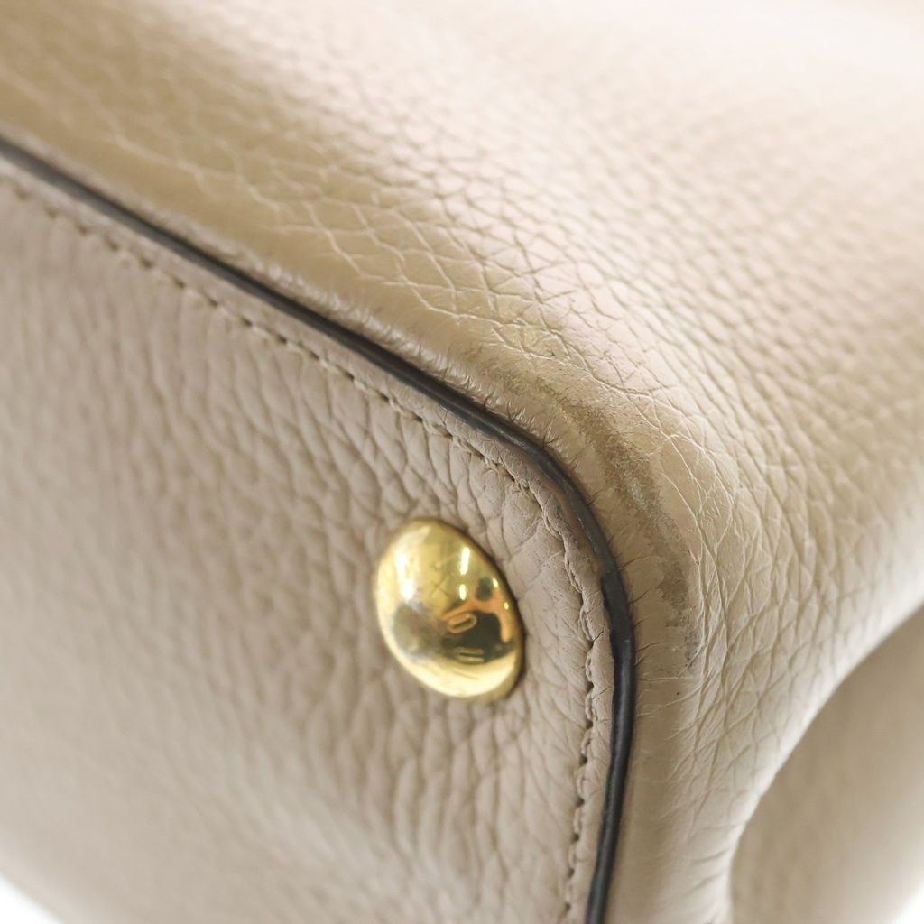 Louis Vuitton Capucines BB Parnassea 2-Way Shoulder Bag Galle Beige — view 7