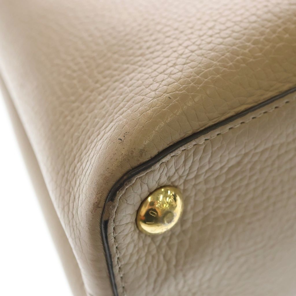 Louis Vuitton Capucines BB Parnassea 2-Way Shoulder Bag Galle Beige — view 6