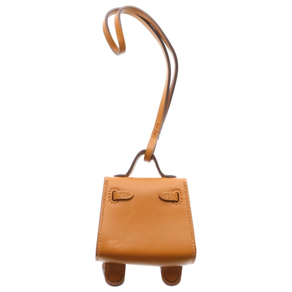 Hermes Tall Charm Bag Brown Leather — view 2